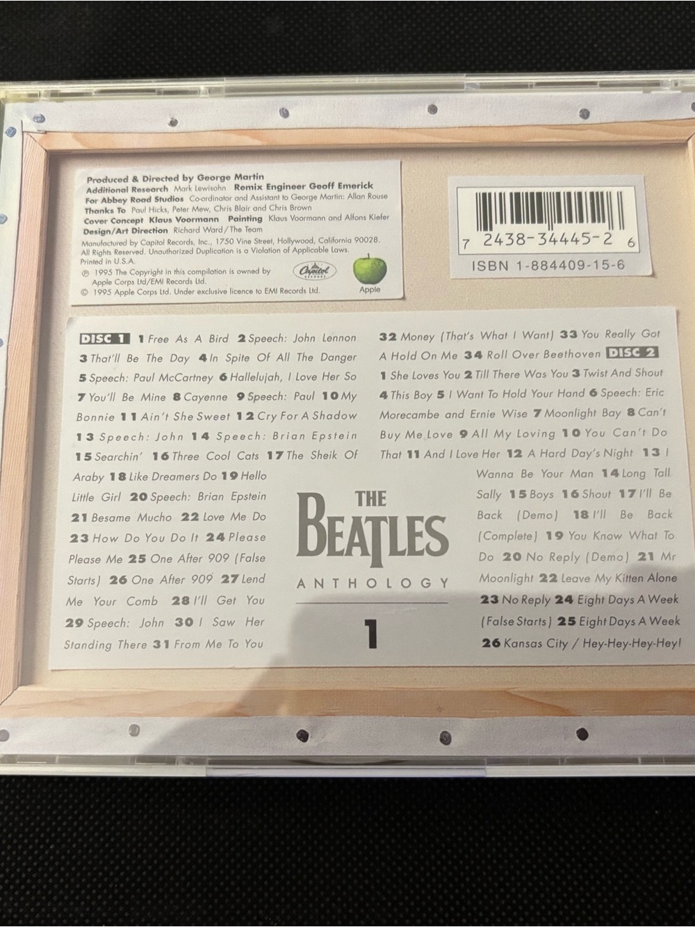 The Beatles Anthology 1 - 2 CD Set (1995) Capitol Apple Records EUC - Picture 6 of 7